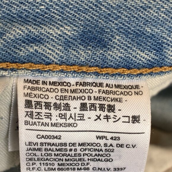 Vintage 90s Levis 501 Button Fly Jeans Men’s 38X30 Red Tab Light Wash Minor Wear - Picture 8 of 13